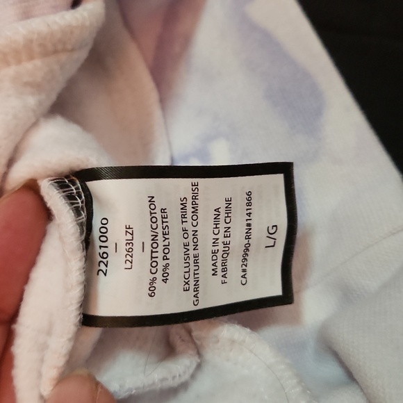 Lazypants Cooper hoodie in blue and lilac sponge - Picture 6 of 9